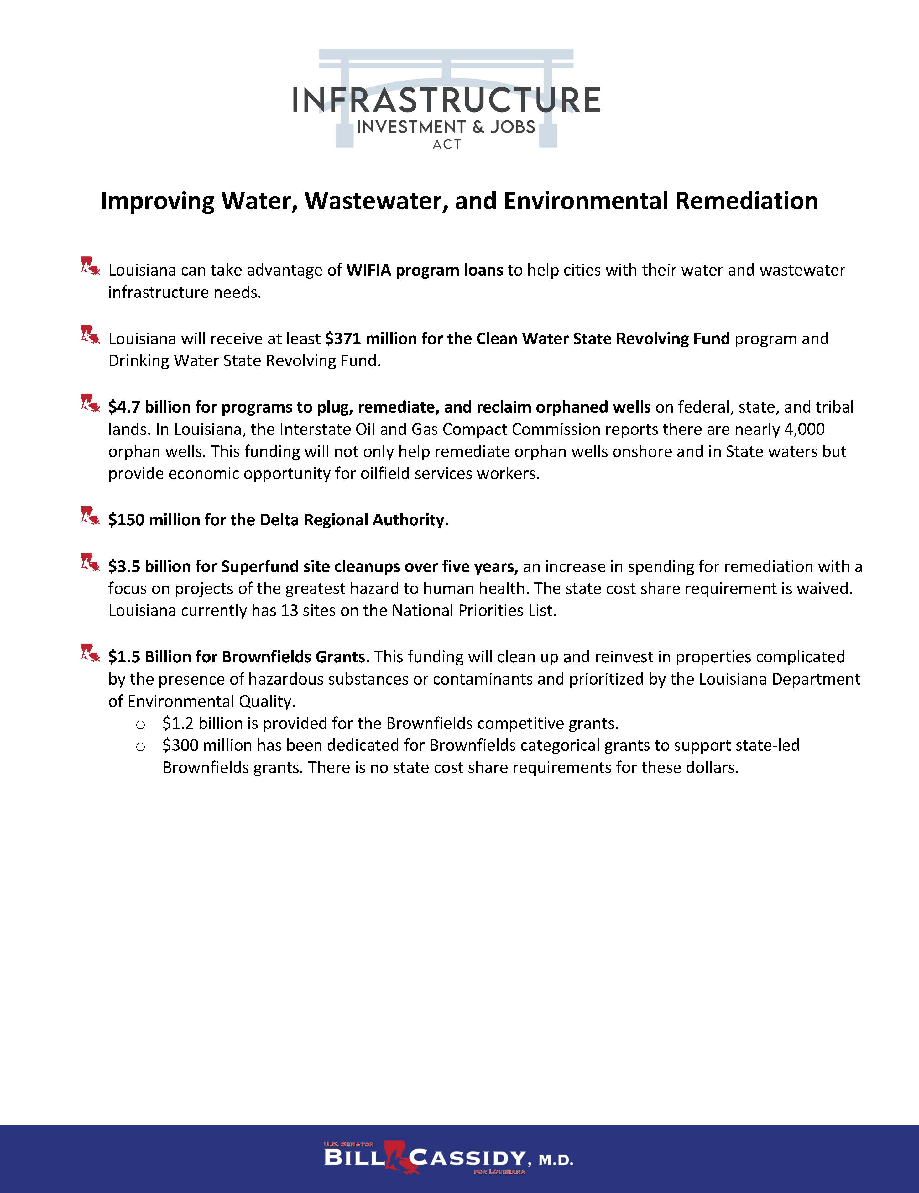 IIJA Water, Wastewater, and Environmental Remediation