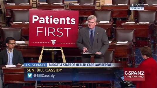 Cassidy Explains Medicaid Reforms Included in Obamacare Replacement Plan