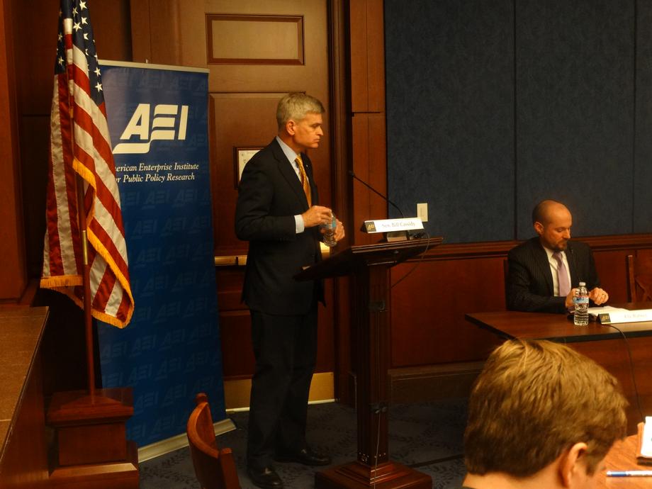 Speaking at an American Enterprise Institute Luncheon.