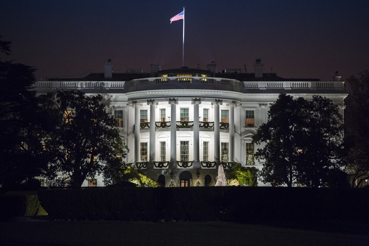 The White House at Night (stock image)